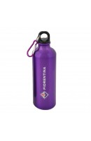 BORRACCIA IN ALLUMINIO VIOLA CON MOSCHETTONE GIGLIO 500ML