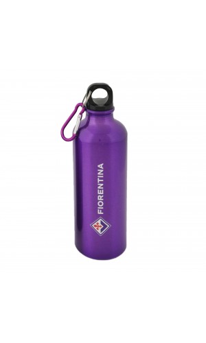 BORRACCIA IN ALLUMINIO VIOLA CON MOSCHETTONE GIGLIO 500ML